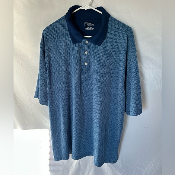 PGA Tour Men’s Golf Polo XXL Blue - Picture 1 of 4